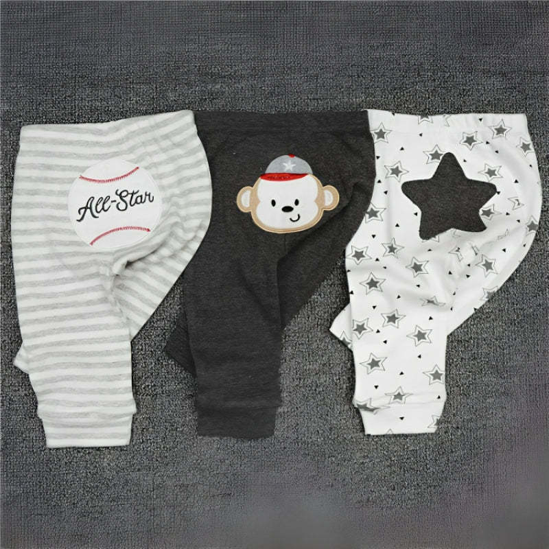 Casual 3Pcs Toddler Pajama Pants-Children Cloth Shop