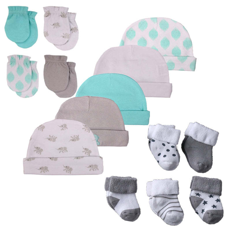 Newborn Baby Fall Winter Hats, Gloves And Socks Sets-Children Cloth Shop