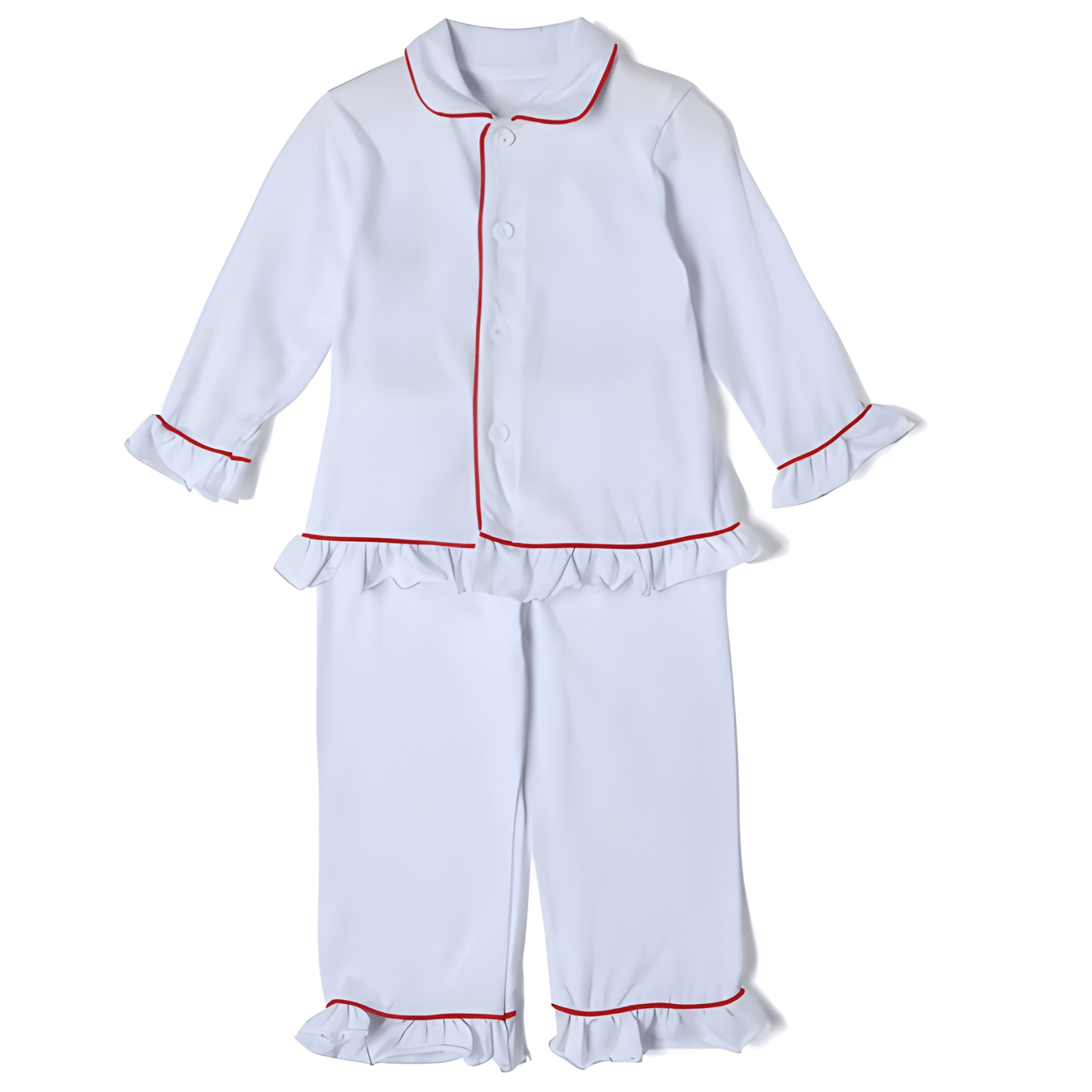 Kids Christmas Flannel Cotton Plaid Pajama Set For Siblings