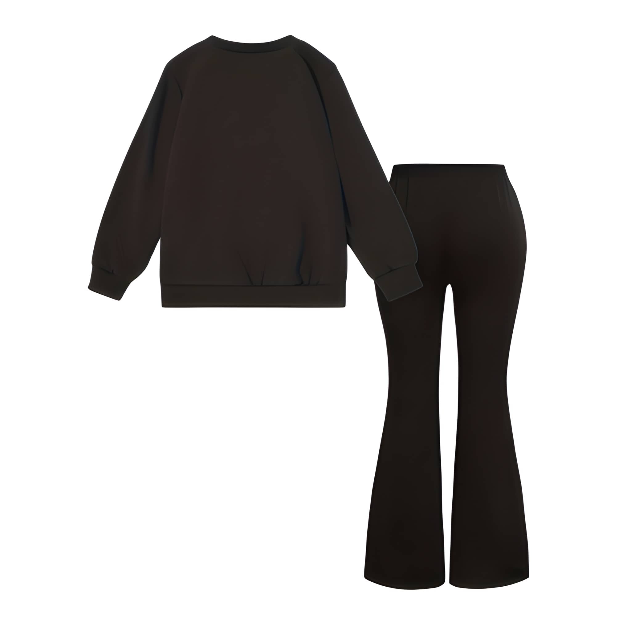 My Little Pony Crewneck Sweatshirt and Flared Pants Set, Twilight Sparkle Print, 2pcs