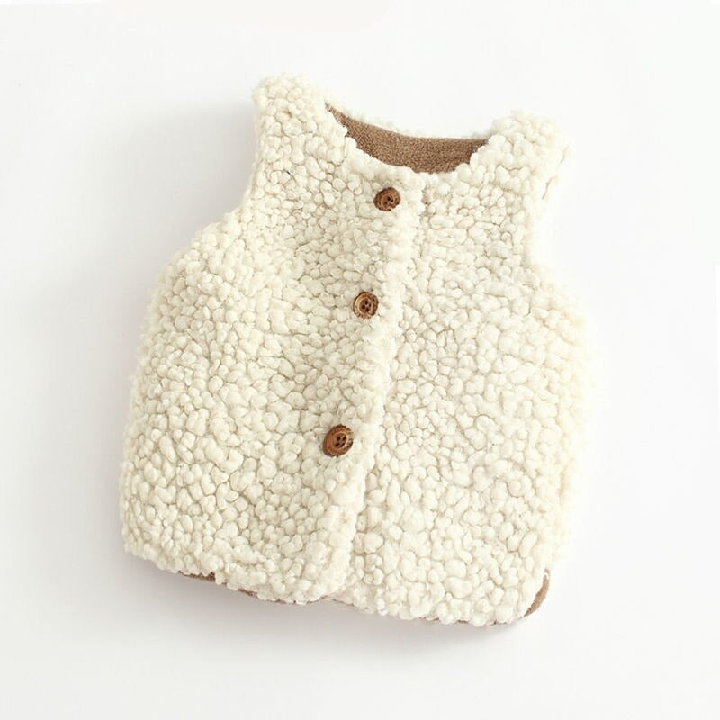 Winter Baby Hooded Knitted Vest Coat-Children Cloth Shop