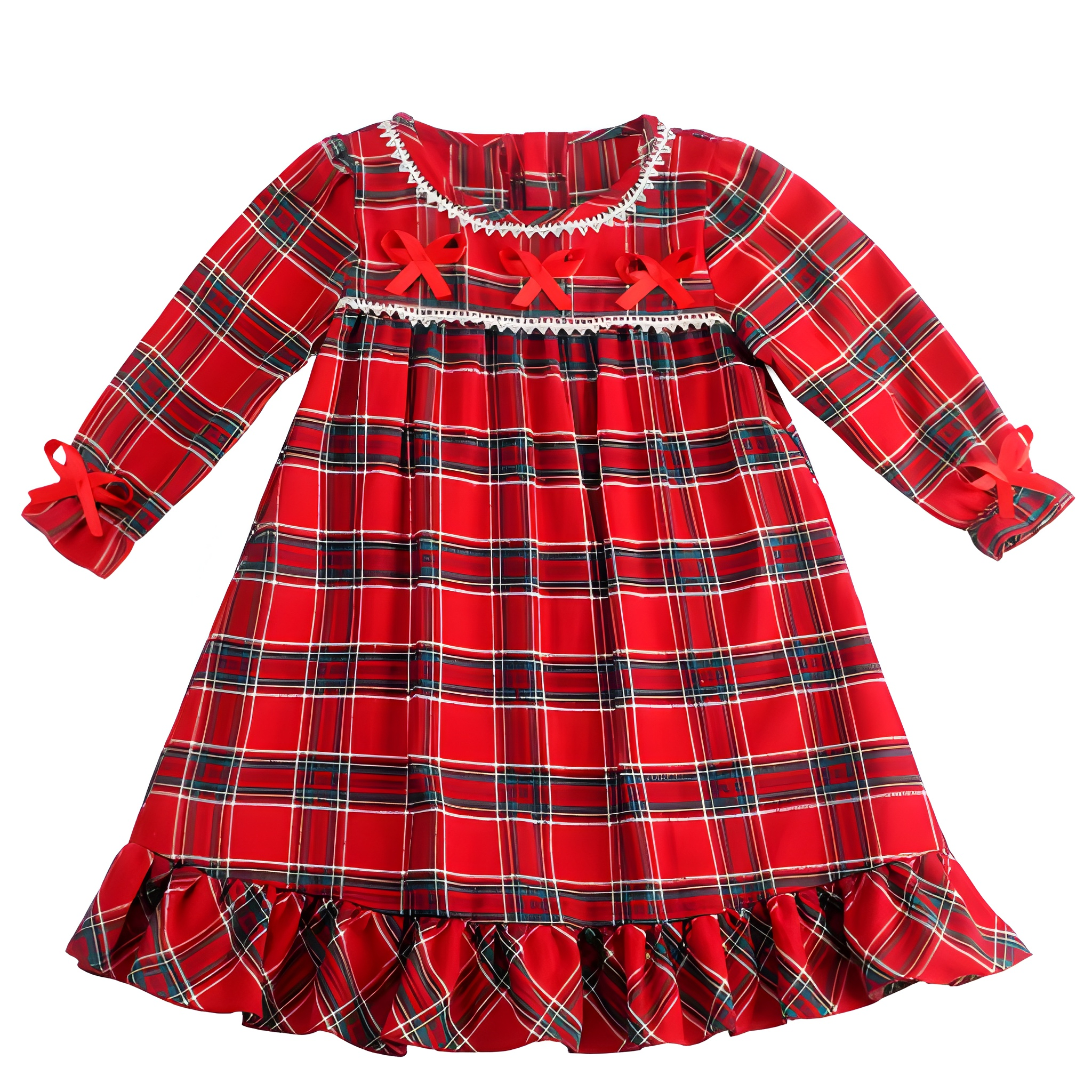 Ruffle Collar Long Sleeve dress