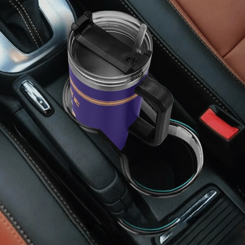 40oz Baltimore Ravens Football Team Theme Personalized Stainless Steel Travel Tumbler