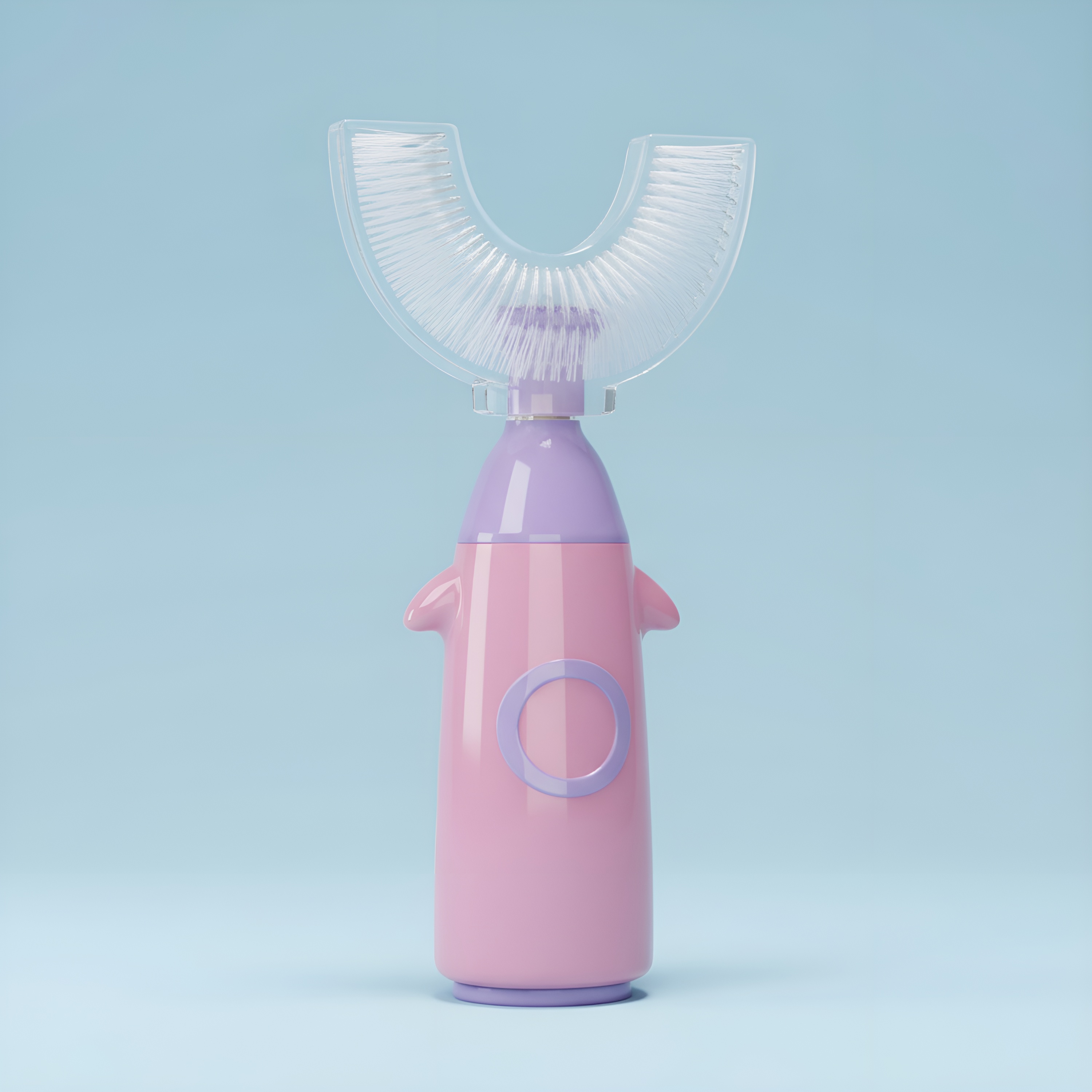 U Shaped Silicone Soft Bristle Manual Cleaning Brush For Kids