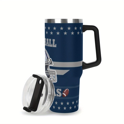 Dallas Football Theme 40oz Stainless Steel Vacuum Insulated Tumbler