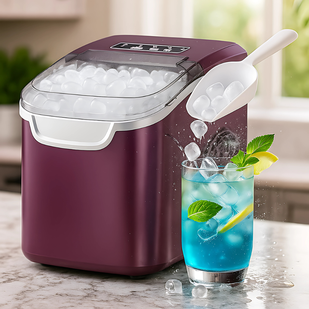 Ice Maker Countertop Portable Machine With Self Cleaning
