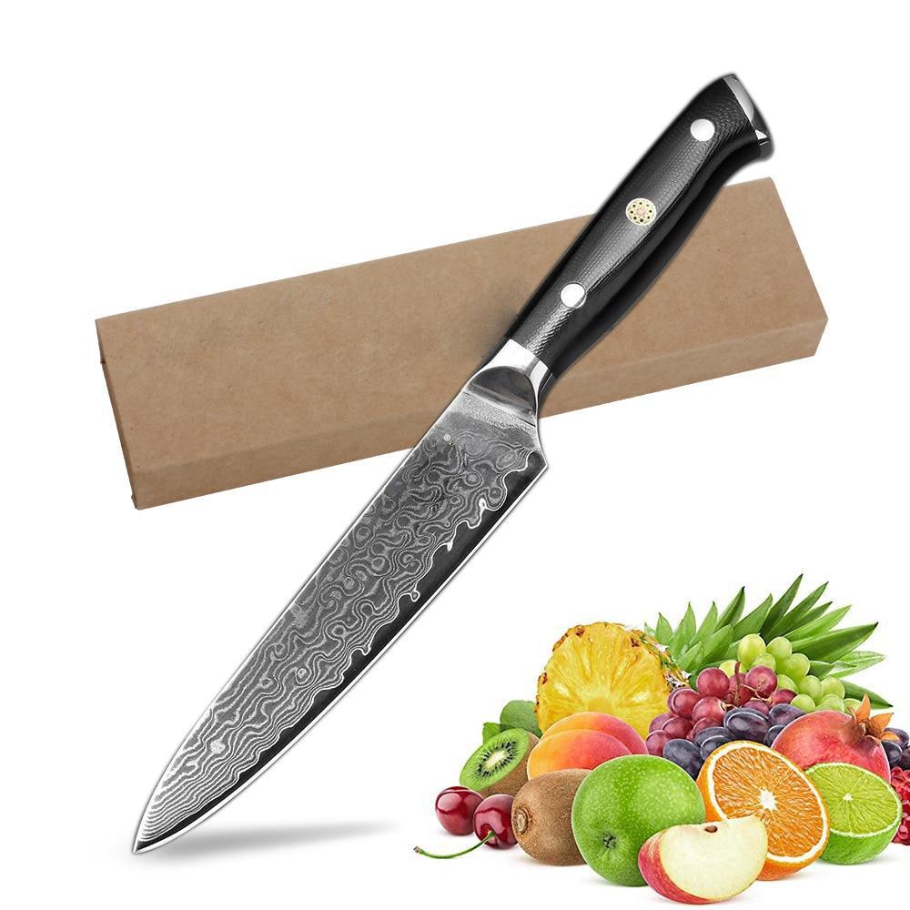 Japanese Damascus Vg10 Utility Knife in the Chuakoo Back-to-School planning guide
