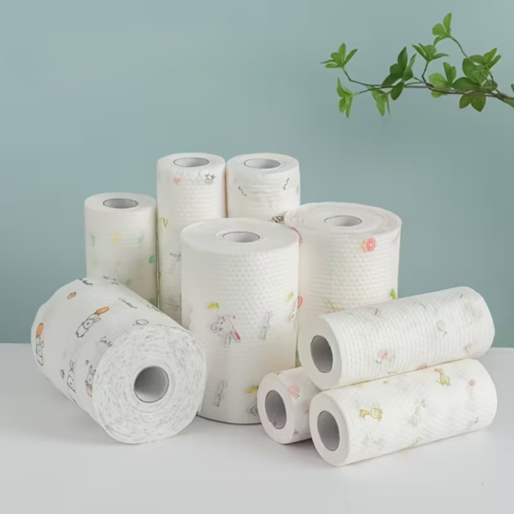 400-Sheet Roll of Disposable Kitchen Towels