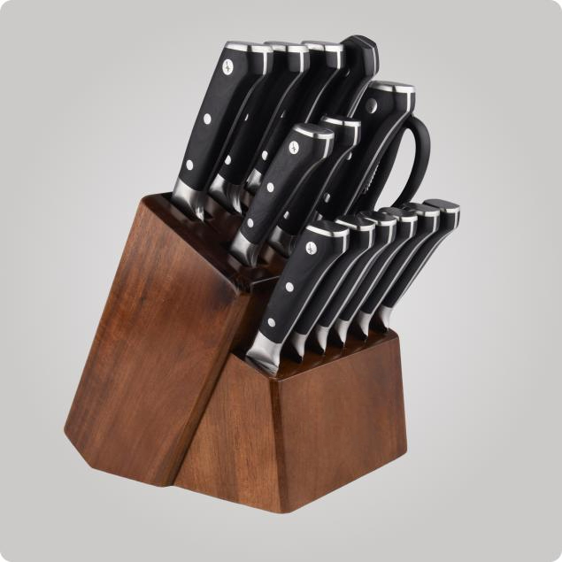 15 Piece Knife Set With Block