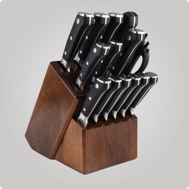 15 Piece Knife Set With Block