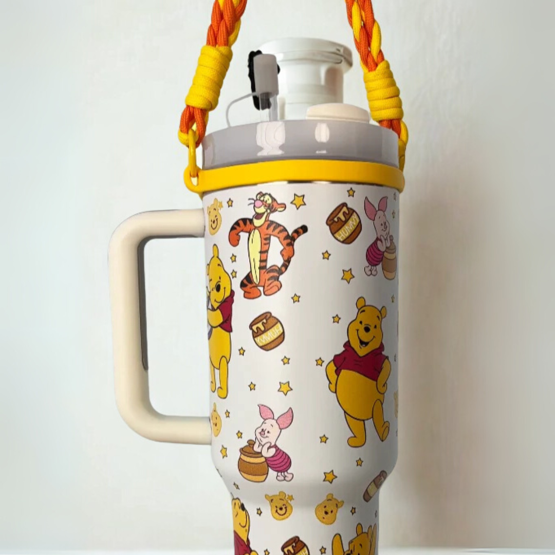 40oz Stainless Steel Tumbler with Straw Design Insulated Travel Mug with Lid