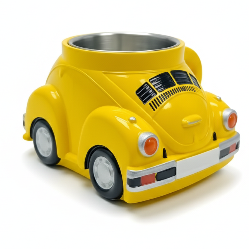 Fun Car Design Mug With Resin And Stainless Steel Build