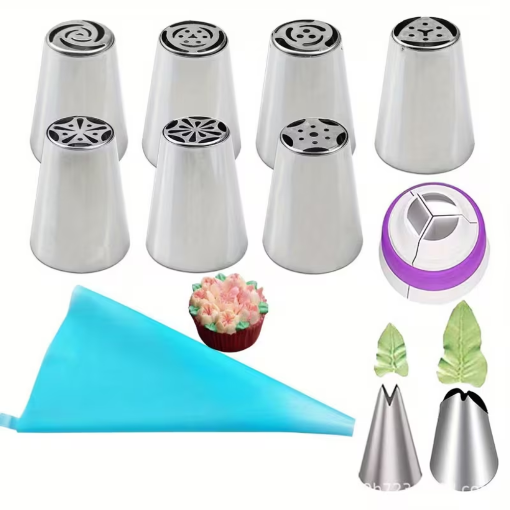 7 Piece Of Stainless Steel Piping Tips Set