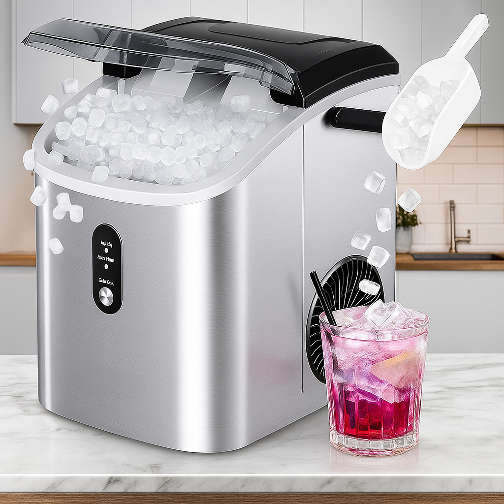 Nugget Ice Maker Countertop With Handle