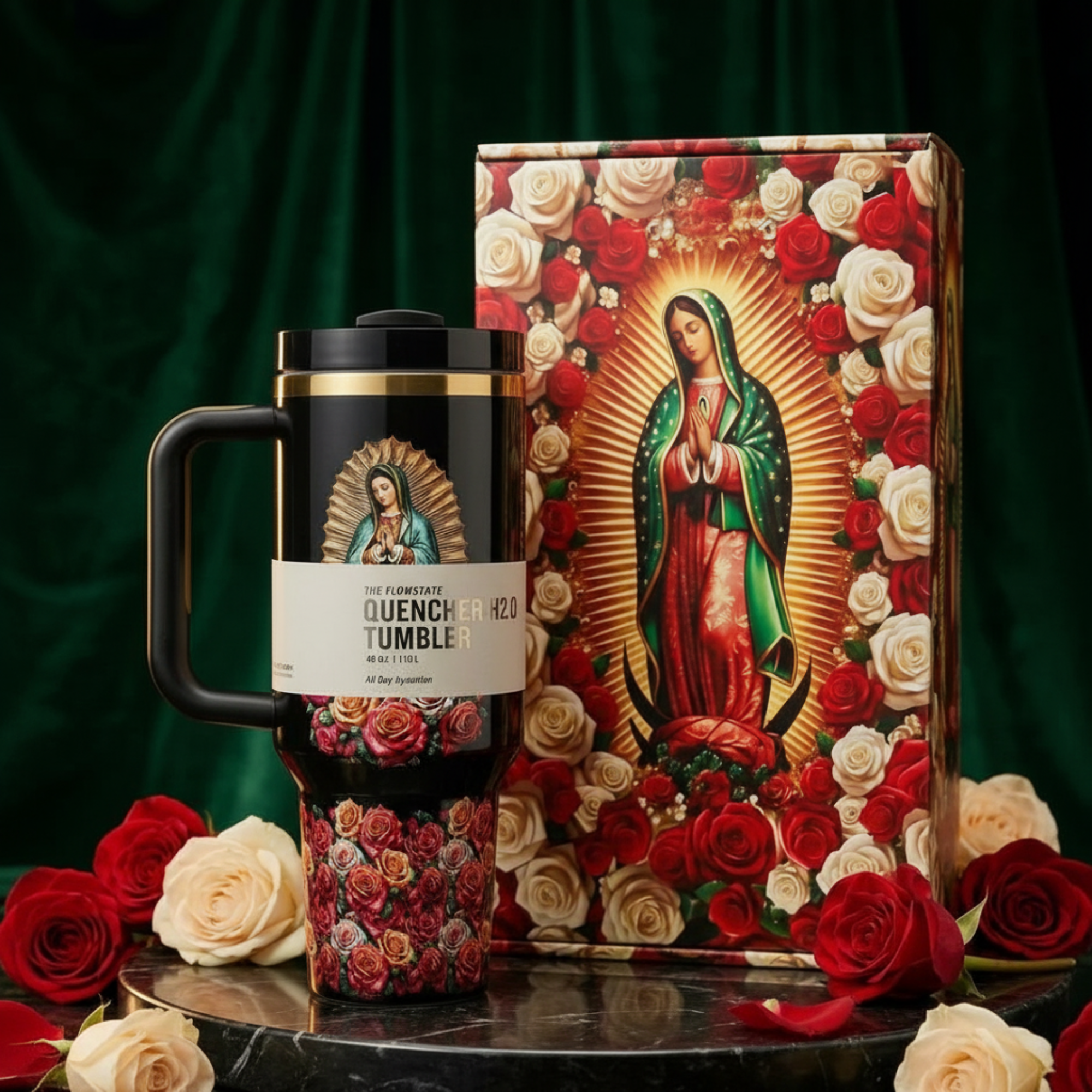 Our Lady Of Guadalupe 40oz Tumbler Premium Gift Box
