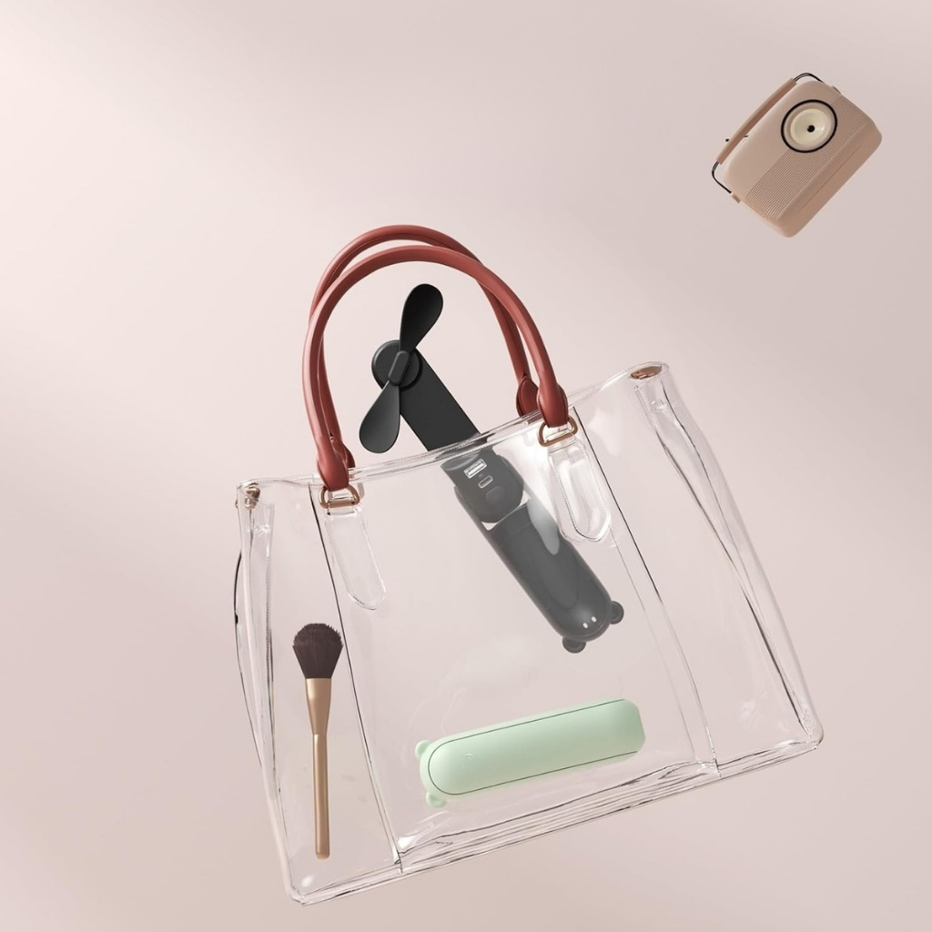 3 IN 1 USB Rechargeable Portable Fan With Power Bank