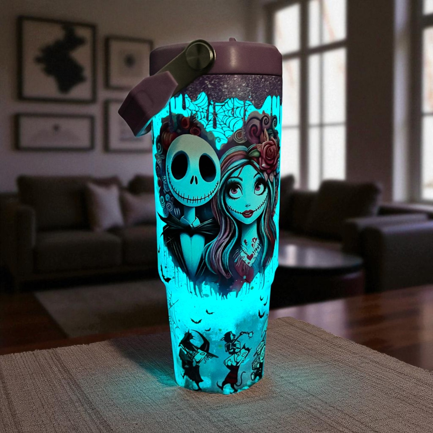 30 Oz Sally X Jack Skellington Tumbler