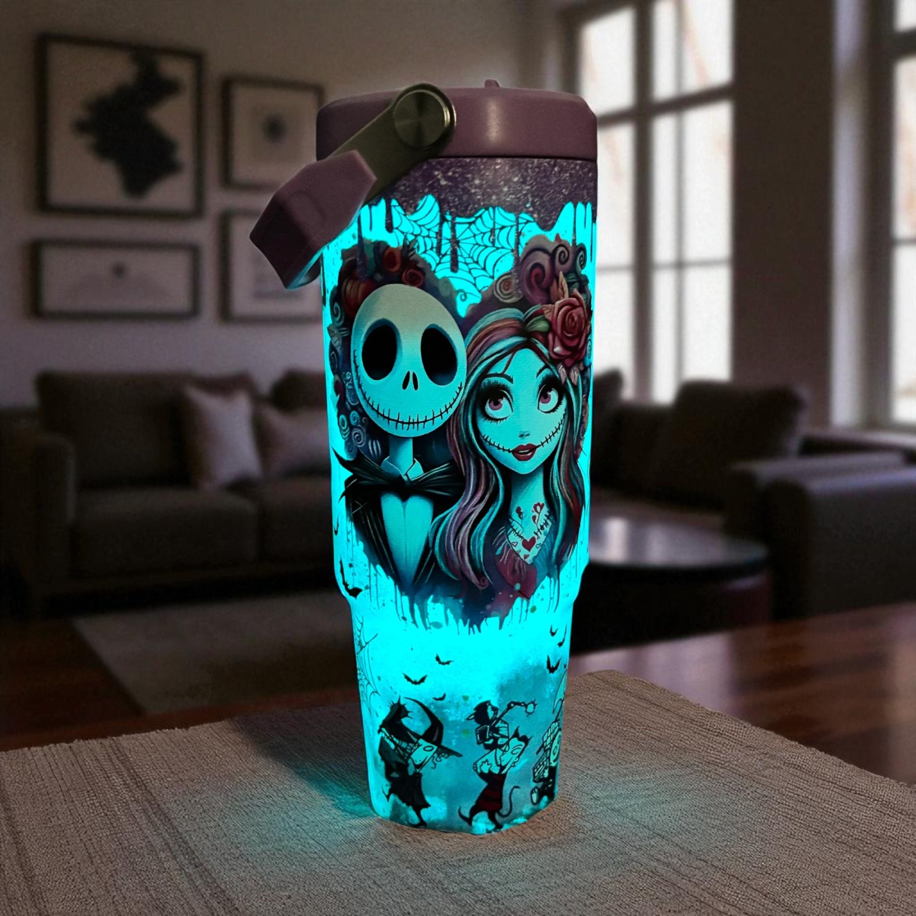 30 Oz Sally X Jack Skellington Tumbler