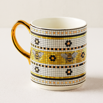 The Bistro Tile Stoneware Mug-Chuakoo