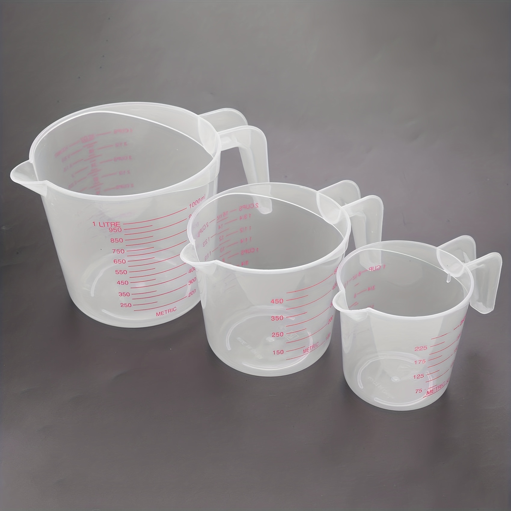 2 sets of 3pcs Nesting Measuring Cups Set