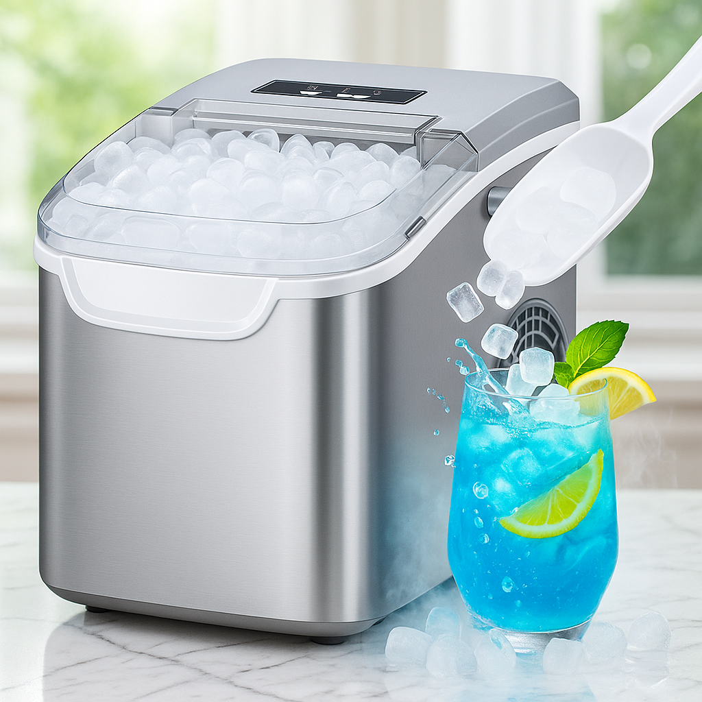 Ice Maker Countertop Portable Machine With Self Cleaning