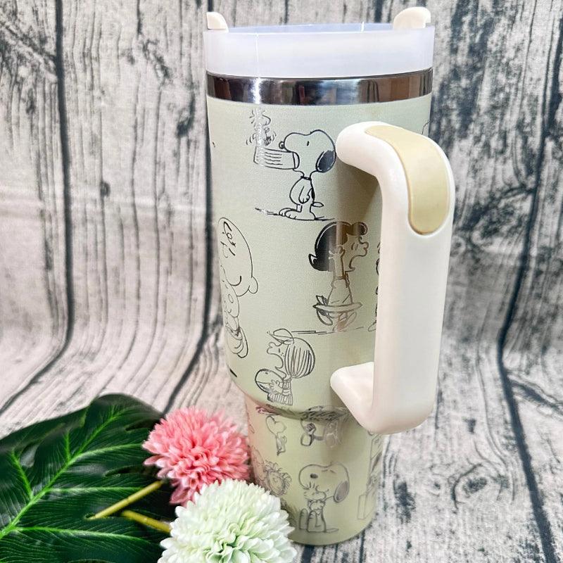 Cartoon Printed Tumbler 40 Oz Stainless Steel Mug With Handle
