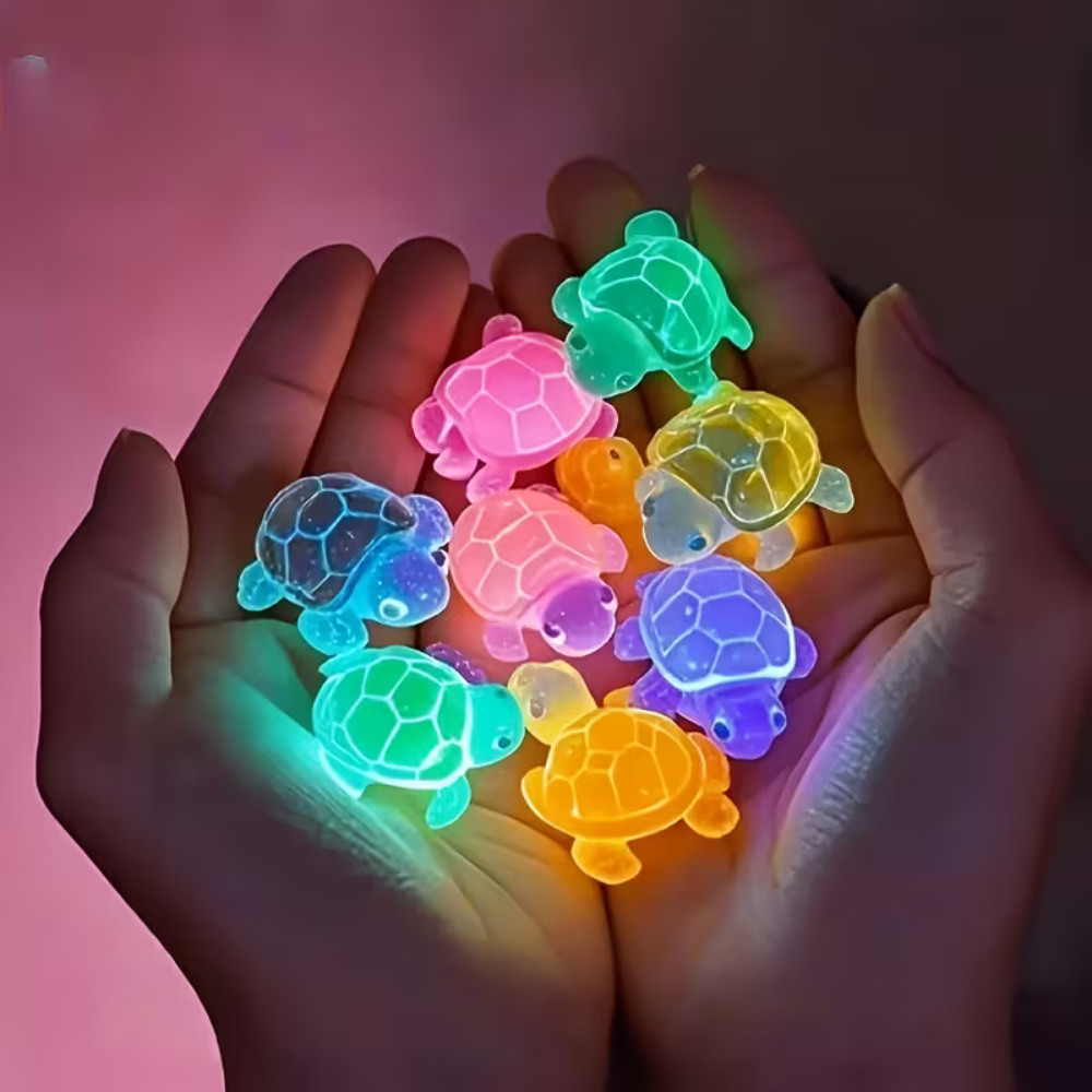 Pack Of 25 Glow Turtle Figurines