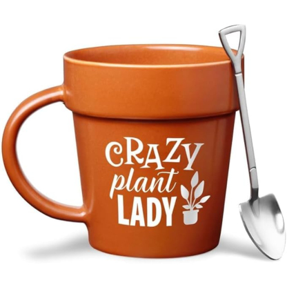 Gardeners Coffee Mug With Shovel Spoon