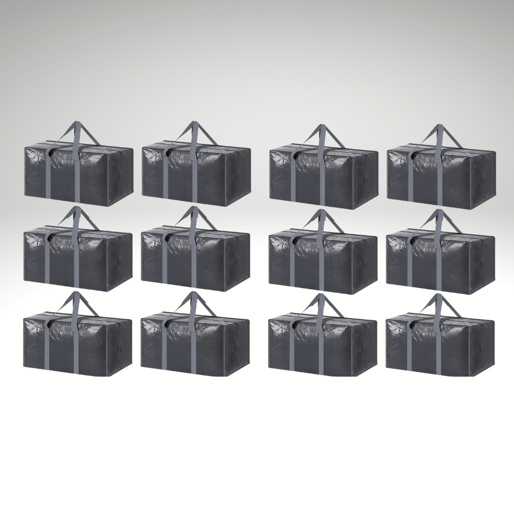 6 Pack Extra Heavy Duty Large Moving Bags with Strong Zipper And Comfortable Handles