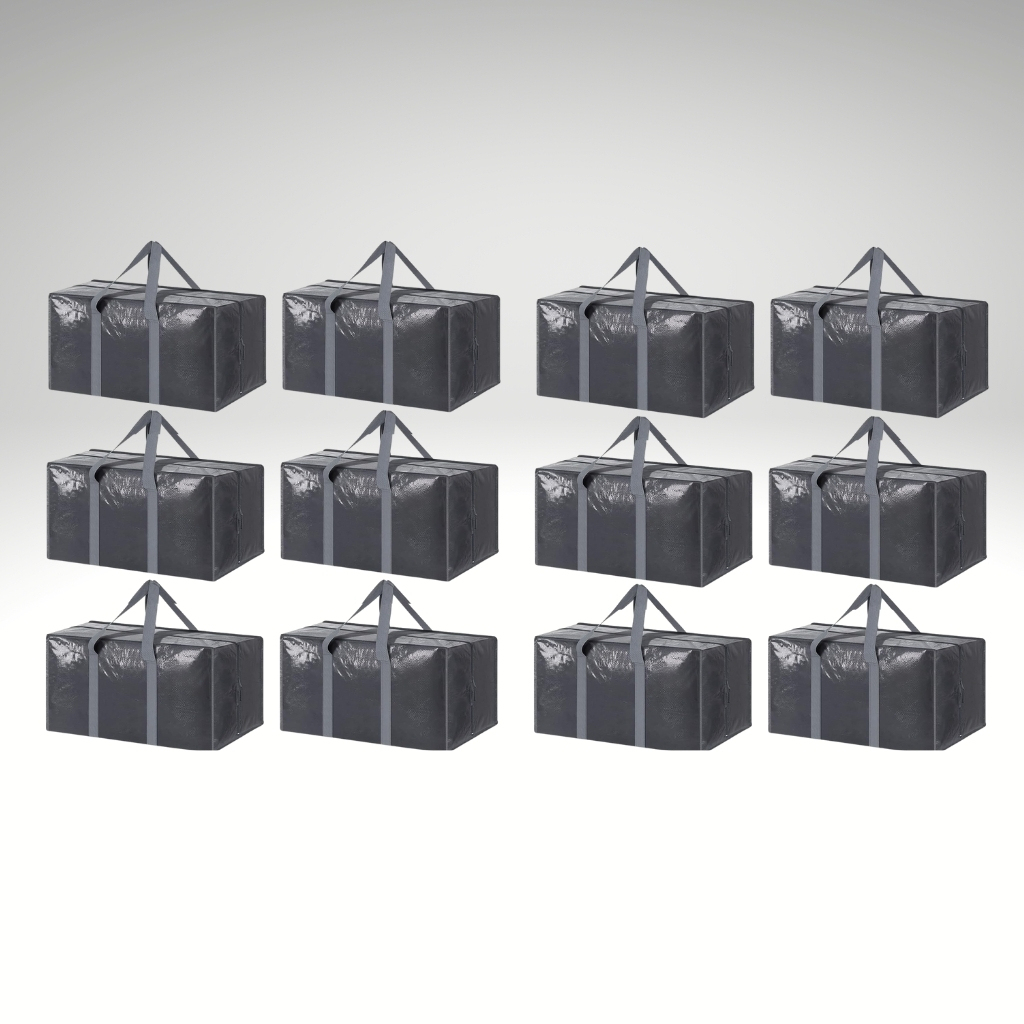 6 Pack Extra Heavy Duty Large Moving Bags with Strong Zipper And Comfortable Handles