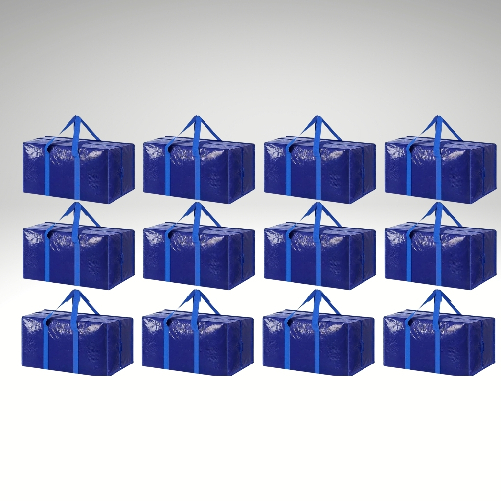 6 Pack Extra Heavy Duty Large Moving Bags with Strong Zipper And Comfortable Handles