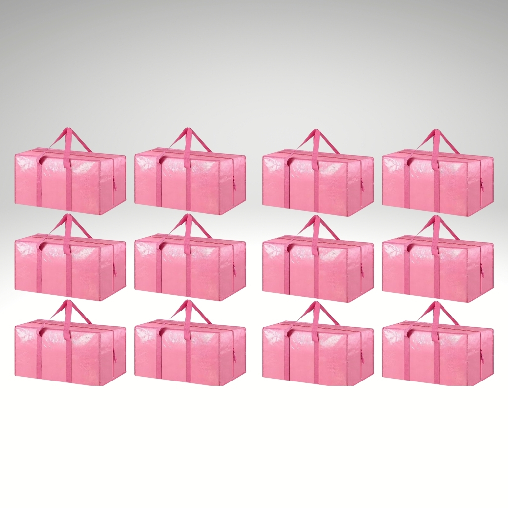 6 Pack Extra Heavy Duty Large Moving Bags with Strong Zipper And Comfortable Handles