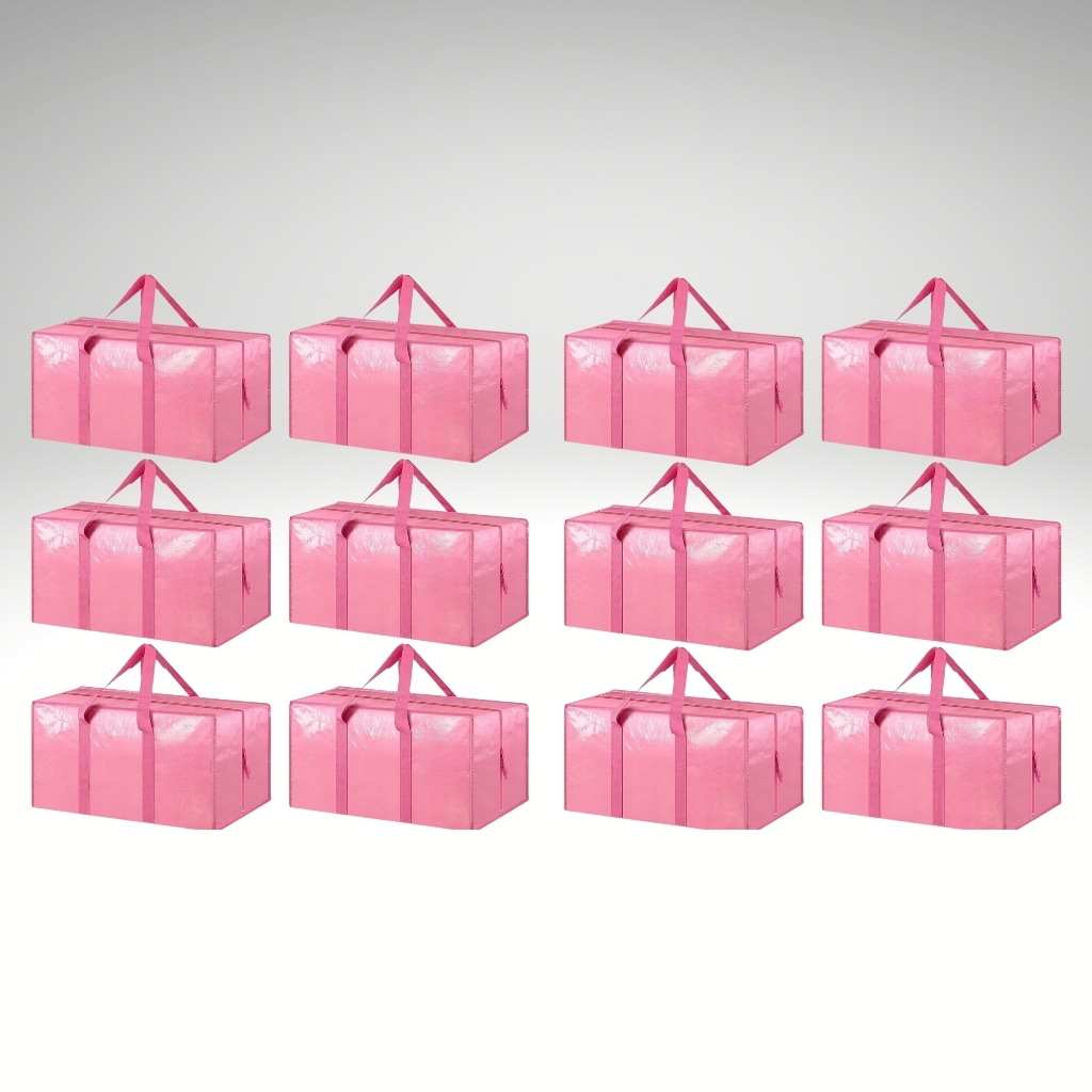 6 Pack Extra Heavy Duty Large Moving Bags with Strong Zipper And Comfortable Handles