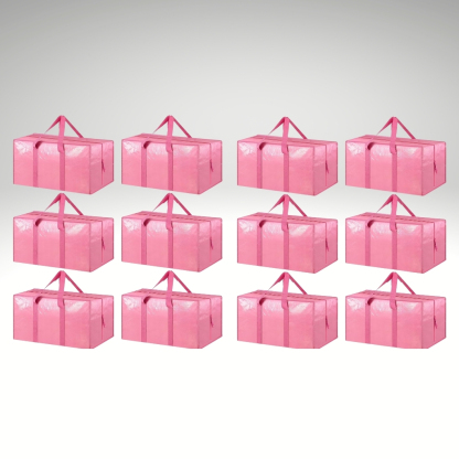 6 Pack Extra Heavy Duty Large Moving Bags with Strong Zipper And Comfortable Handles