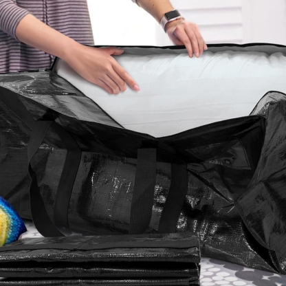 6 Pack Extra Heavy Duty Large Moving Bags with Strong Zipper And Comfortable Handles