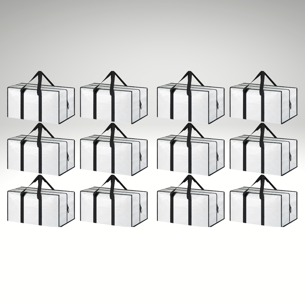 6 Pack Extra Heavy Duty Large Moving Bags with Strong Zipper And Comfortable Handles