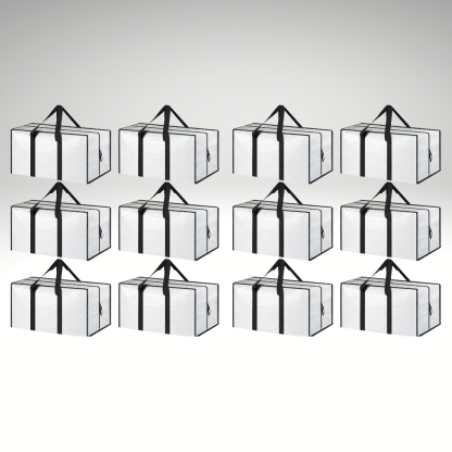 6 Pack Extra Heavy Duty Large Moving Bags with Strong Zipper And Comfortable Handles