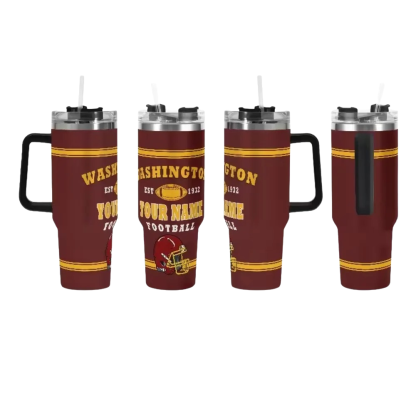 Washington Commanders Themed Travel Mug