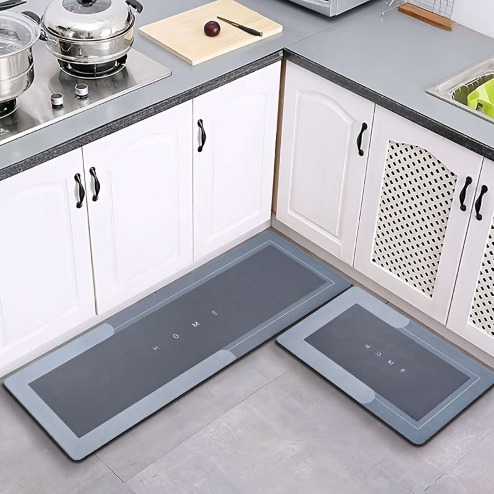 Non Slip Diatom Mud Kitchen Mat With Rubber Backing