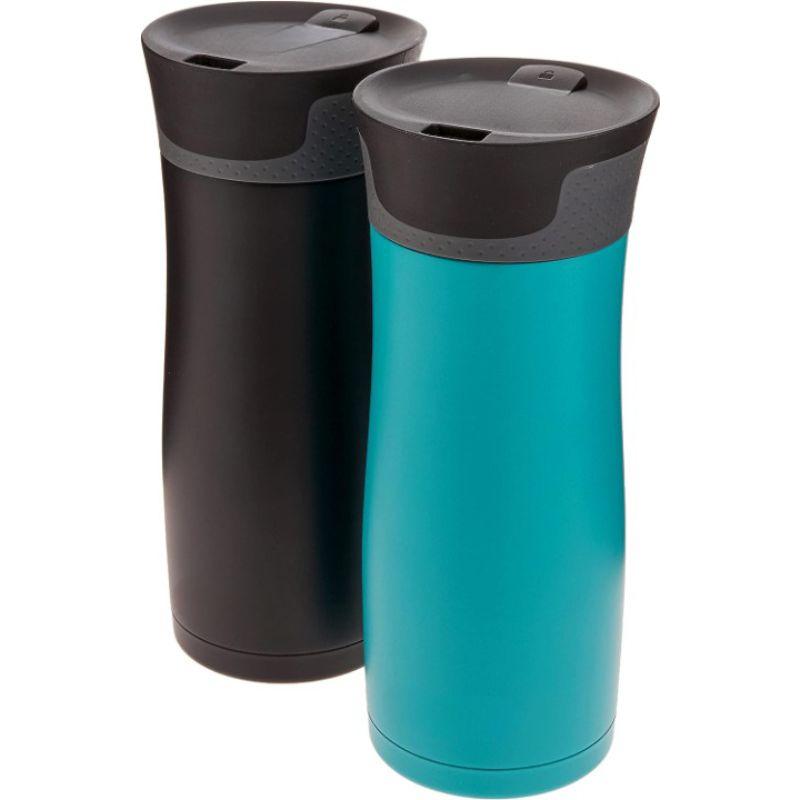 2 Pack Insulated Travel Mug With Spill Proof Lid