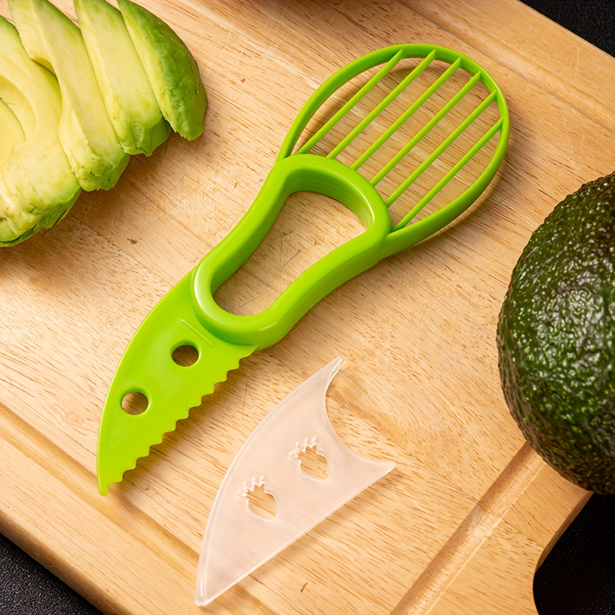 Remover & Slicer Heavy-Duty 2 in-1 Avocado Cutter with Straight Blade, Polypropylene Fruit Splitter for Hass, for & Commercial Kitchen Tool