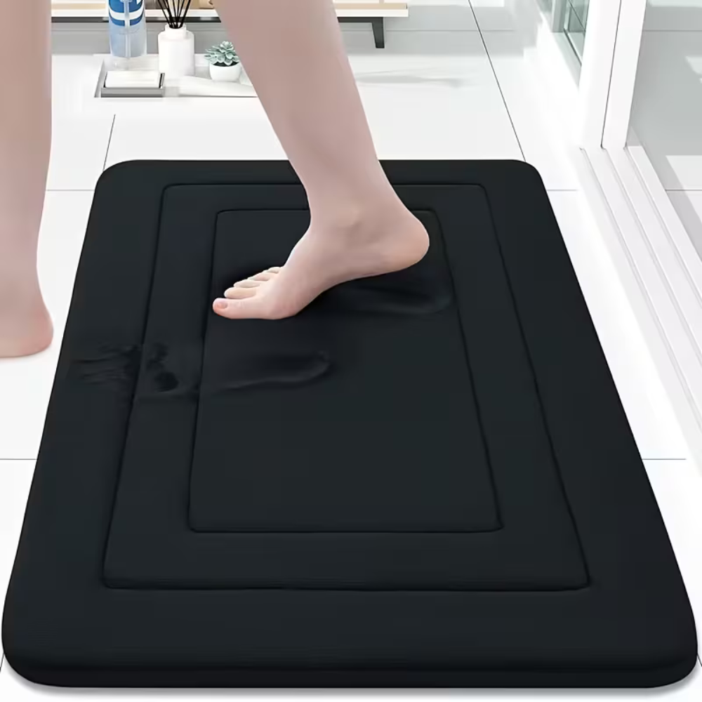 Non Slip Absorbent Fleece Bathroom Mat