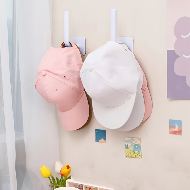 Set of 2 Wall Mounted Hat Hook Rack