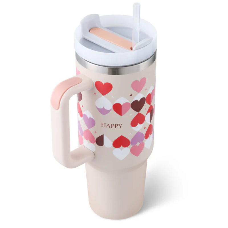 Ergonomic Straw Travel Tumbler With Bold Hydration Designed