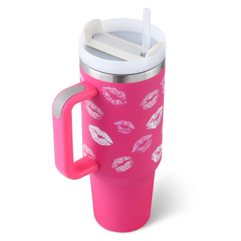 Ergonomic Straw Travel Tumbler With Bold Hydration Designed