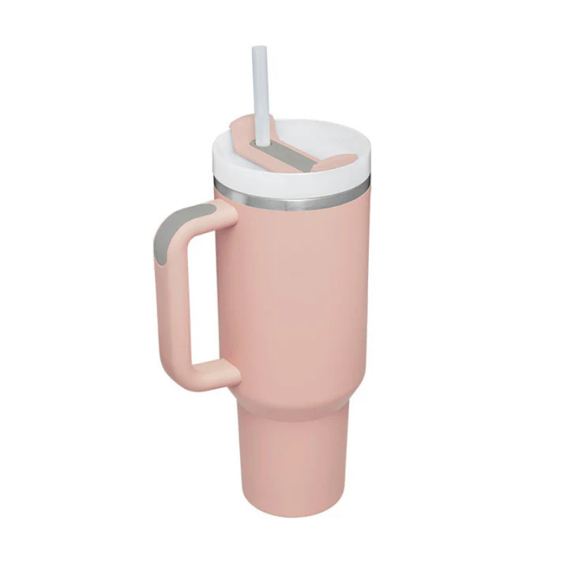 Ergonomic Straw Travel Tumbler With Bold Hydration Designed