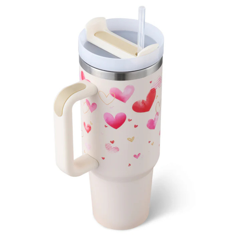 Ergonomic Straw Travel Tumbler With Bold Hydration Designed