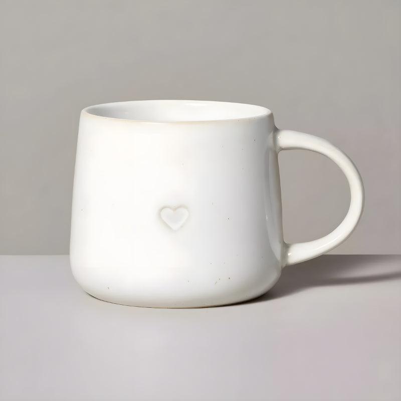 16oz Reactive Glaze Stoneware Mug With Embossed Design
