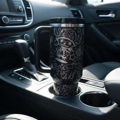 Stanley Tumbler with One Piece Design for Travel and Outdoor Use