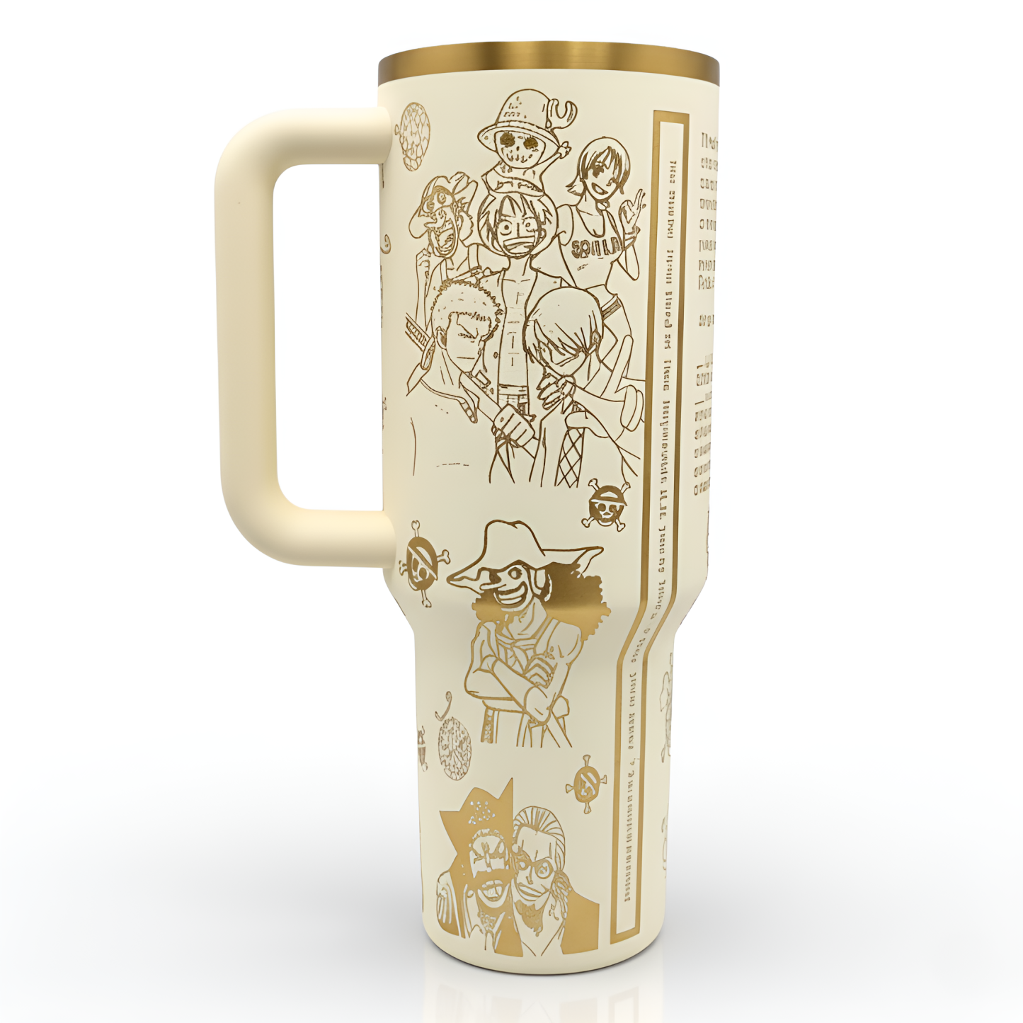 40oz Retro Printed Tumbler With Handle